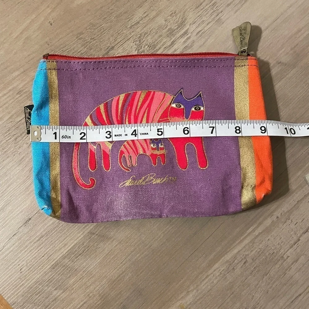 Laurel Burch Colorful make up bag Cat Pouch